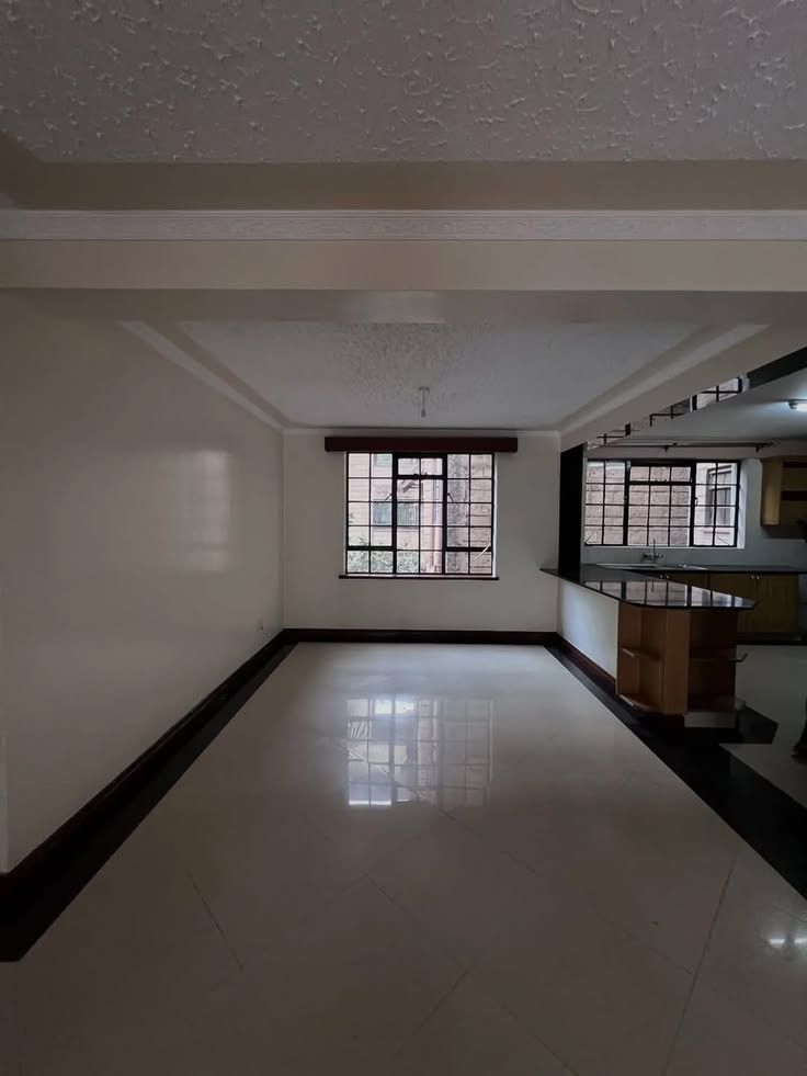 Open living and dining area