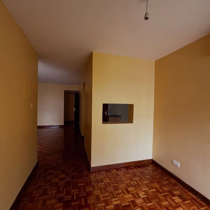 Dining area with kitchen serving hatch
