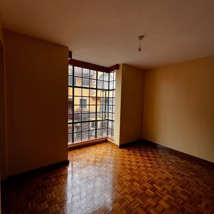 Bright room with large corner window