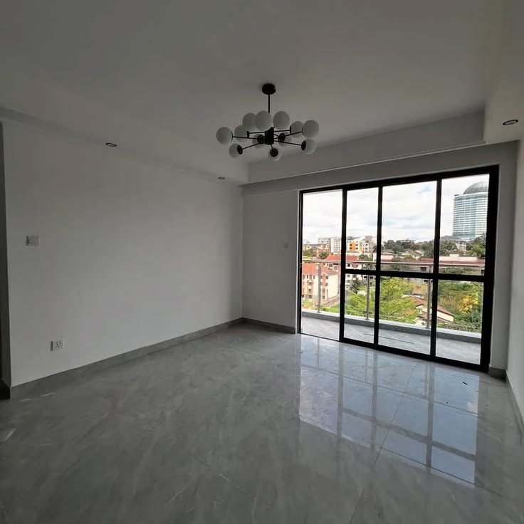 Open-plan living and dining area
