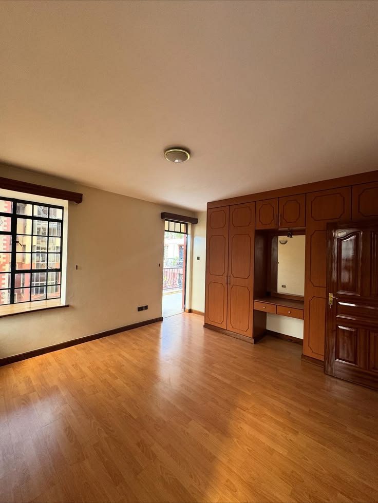 Master bedroom with fitted dressing area
